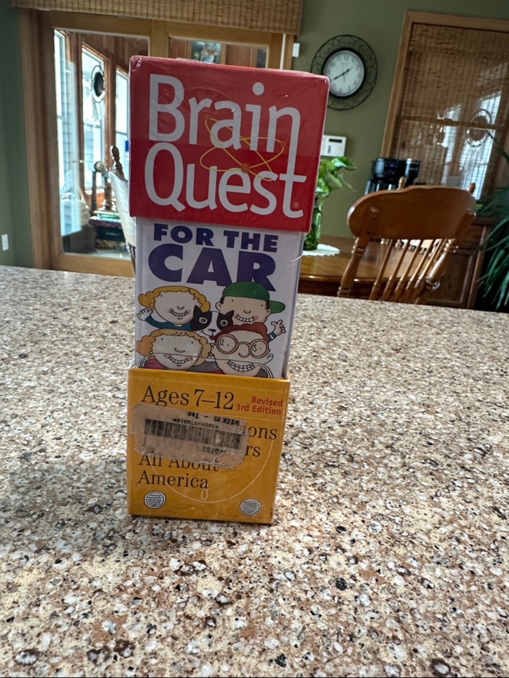 Brain Quest For The Car - Kids Travel Activity Deck (Red, White, Yellow)